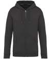 NS402 Native Spirit Unisex Full Zip Hoodie Iron Grey colour image
